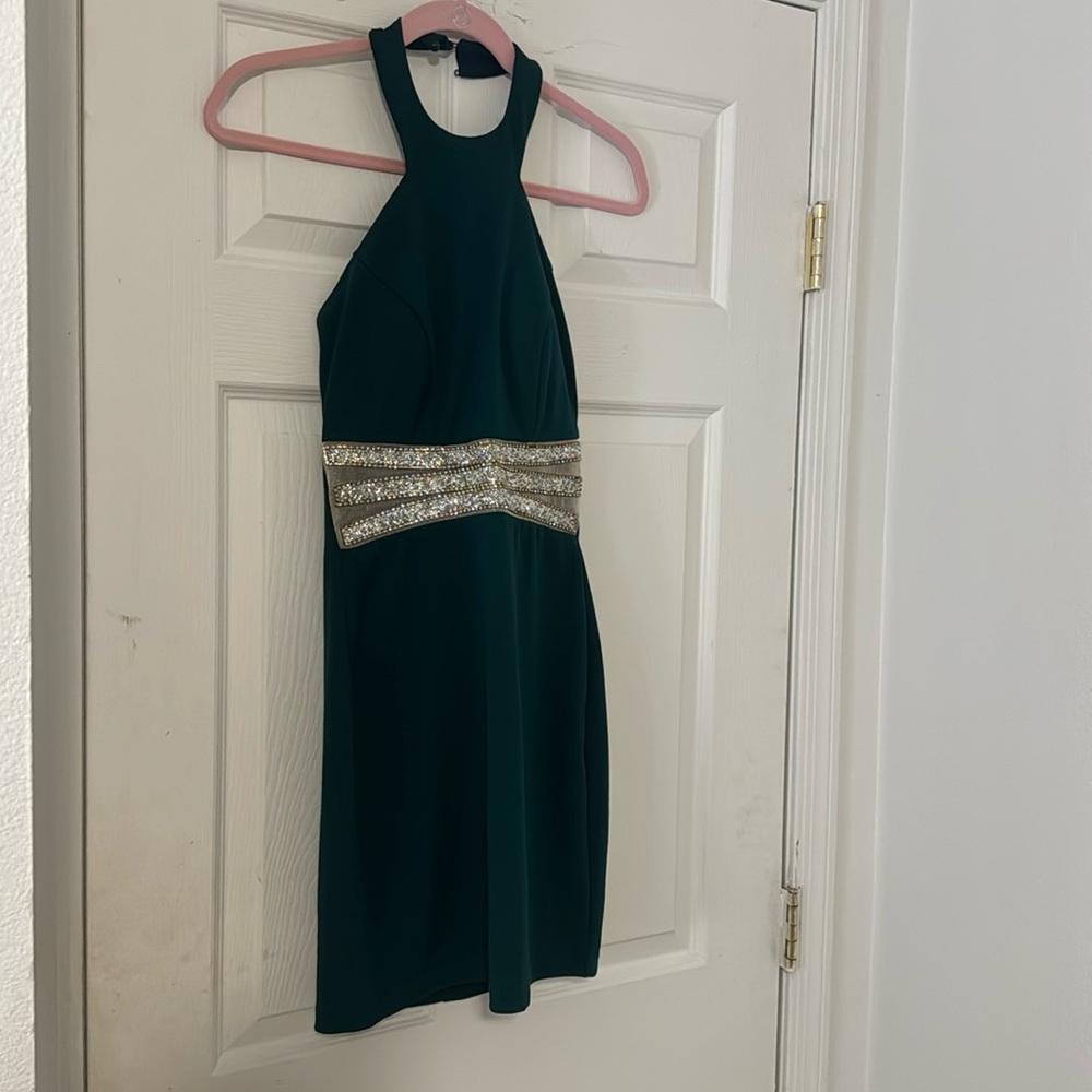 Emerald green dress